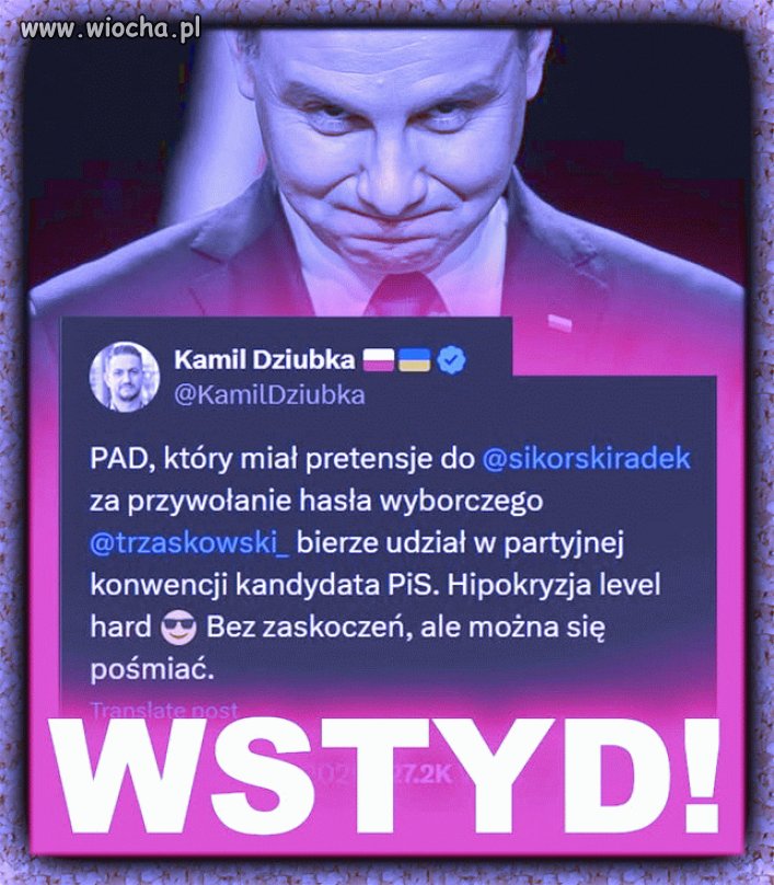 Zakłamany pisowski pajac