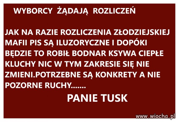Niestety taka