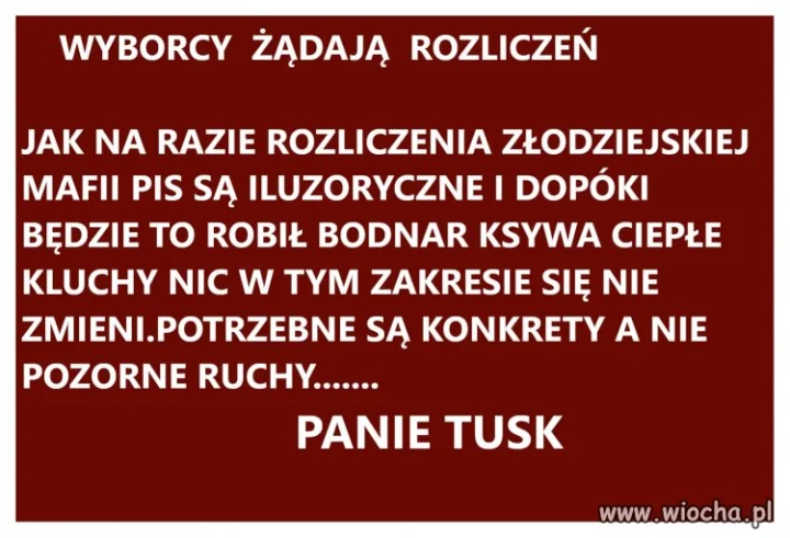 Niestety taka
