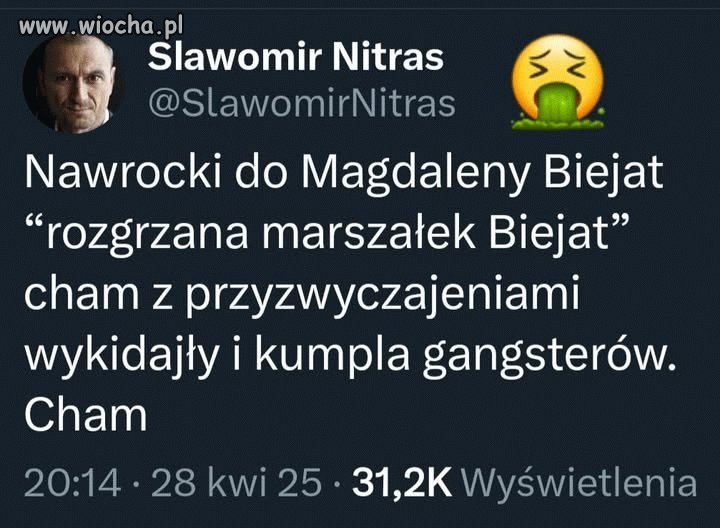 Nawrocki pokazał jaki z niego knur