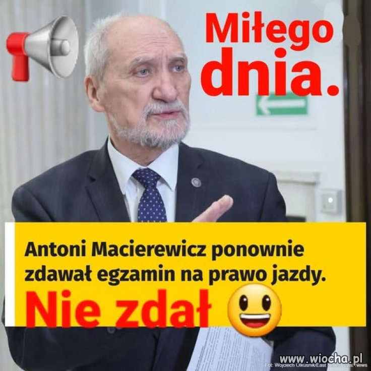 Wielu podobnie nieudanych prób życzę panie Antoni!