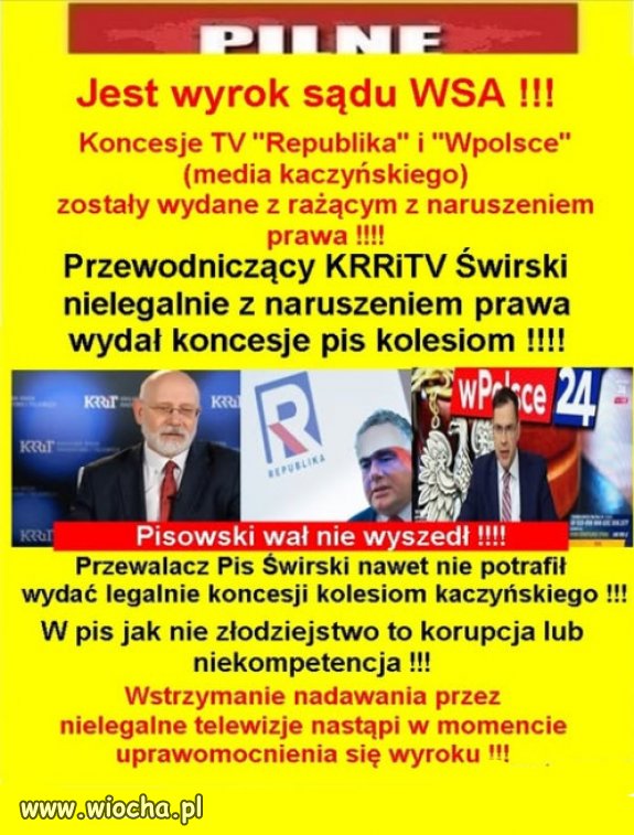 Kłamliwe tuby propagandy PiSu zamilkną...