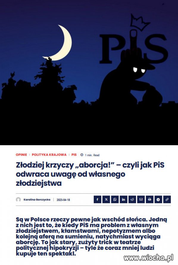 Najnowszy popis tej żałosnej zagrywki mieliśmy w Oleśnicy. 