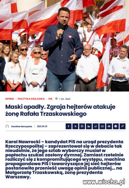 Maski opadły. Widzimy dziś jasno, kto brał kasę od PiS.