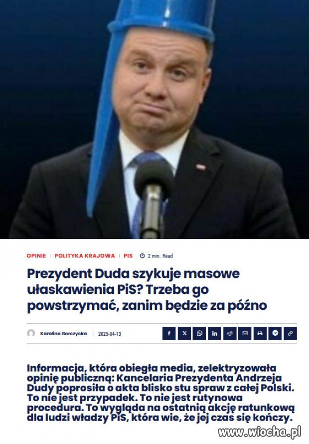 To nie łaska – to zamach na sprawiedliwość