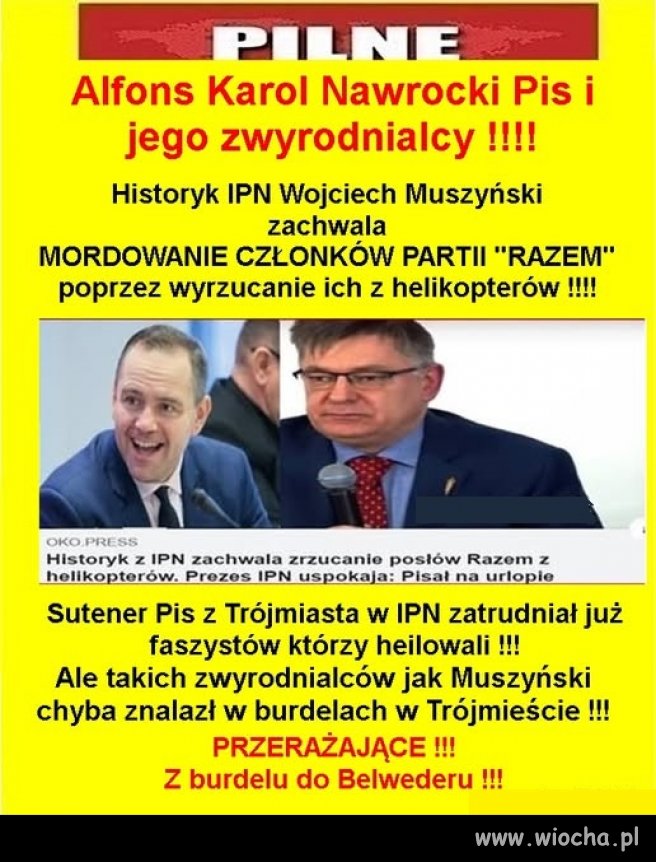 Fajnych kolesi ma ten kandydat obywatelski. Takich patoli 