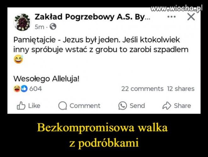 Wszelkim podróbkom mówimy zdecydowane NIE!