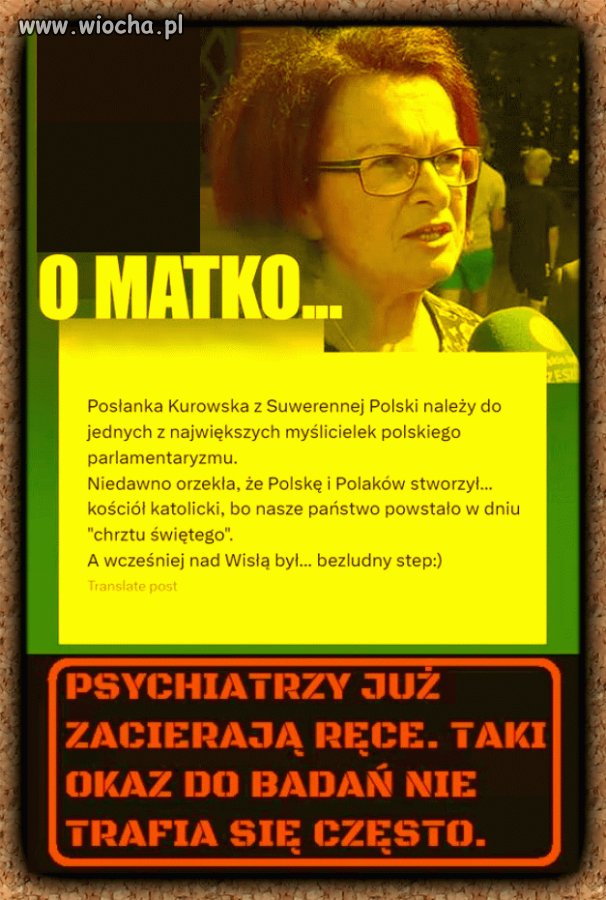 Zawsze podejrzewałem, że ona uciekła z wariatkowa