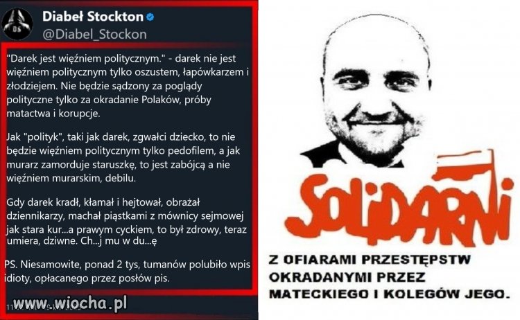 Darek jest w więzieniu, bo zasłużył!