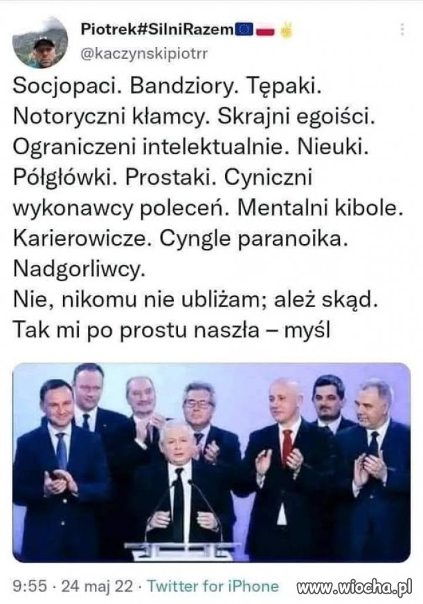 I ten mały karypel w środku tej bandy! I to on tym całym gnojem kręci!