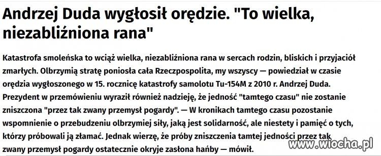 Razem z capem politykę na ich grobach robił