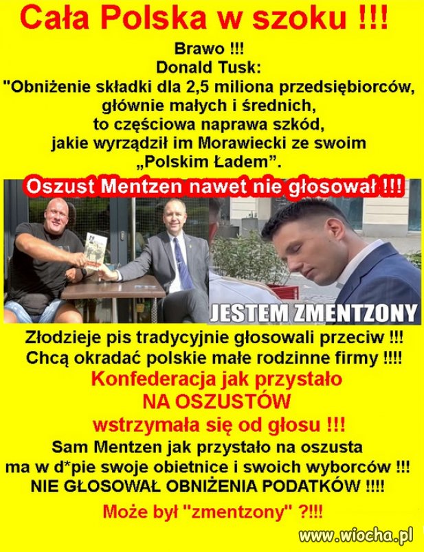 Tyle jest prawdy w populistycznej propagandzie Mentzena!