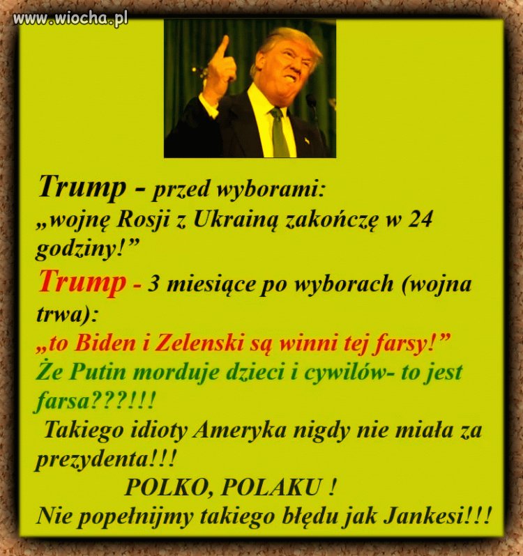 Trump to certyfikowany idiota