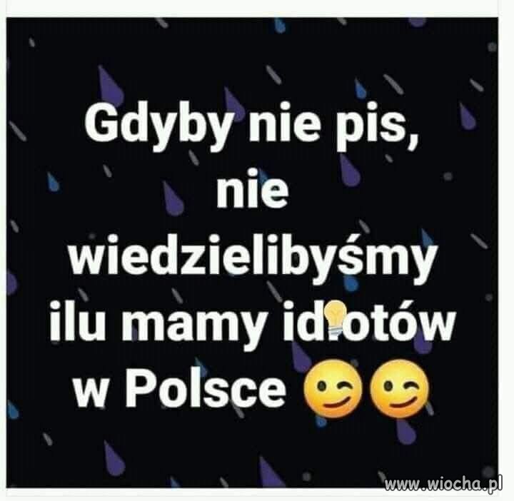 Jedyna korzyść z PiS ...