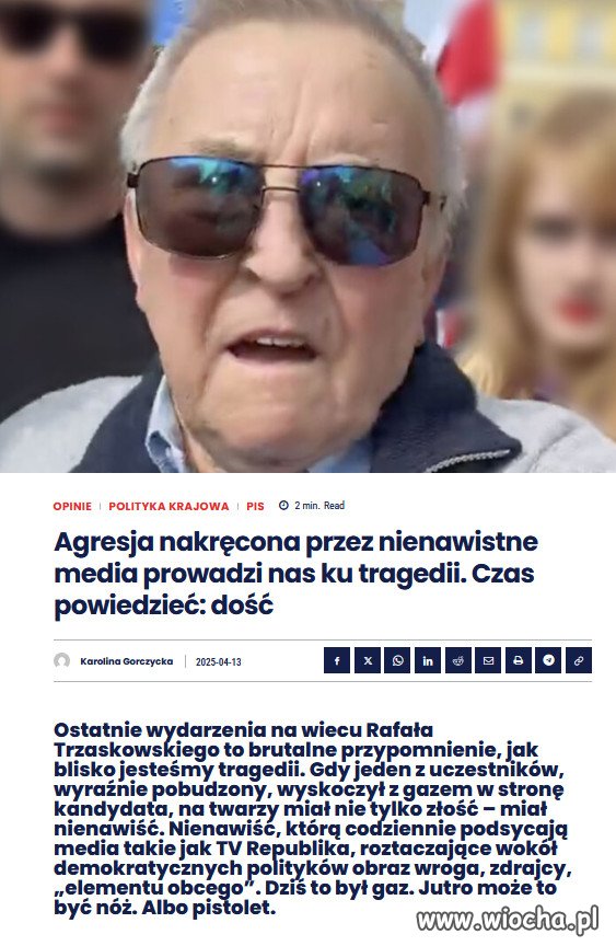 Wolność słowa kończy się tam, gdzie zaczyna