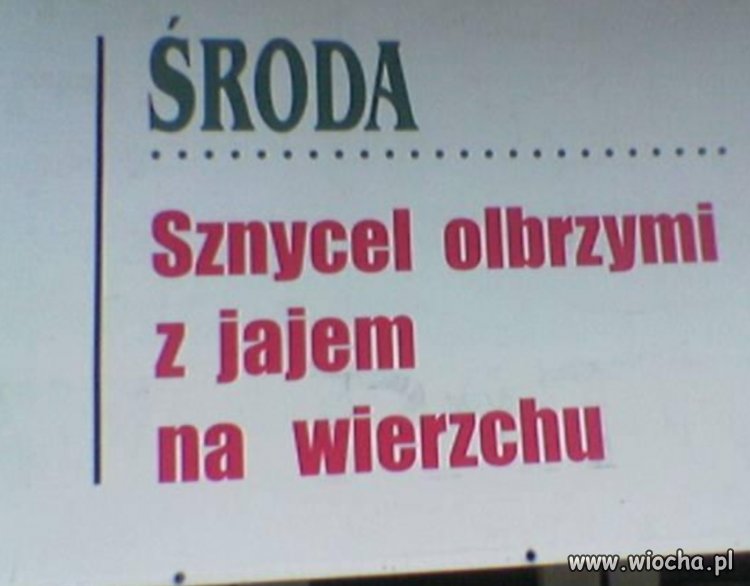 Jak środa to...