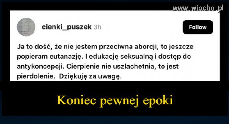 Kiedy cywilizacja zastępuje religie, która odchodzi do lamusa!