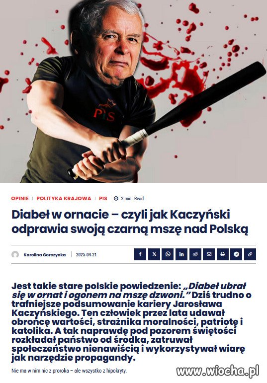 Fałszywy prorok IV RP, smutny koniec Jarozbawa...