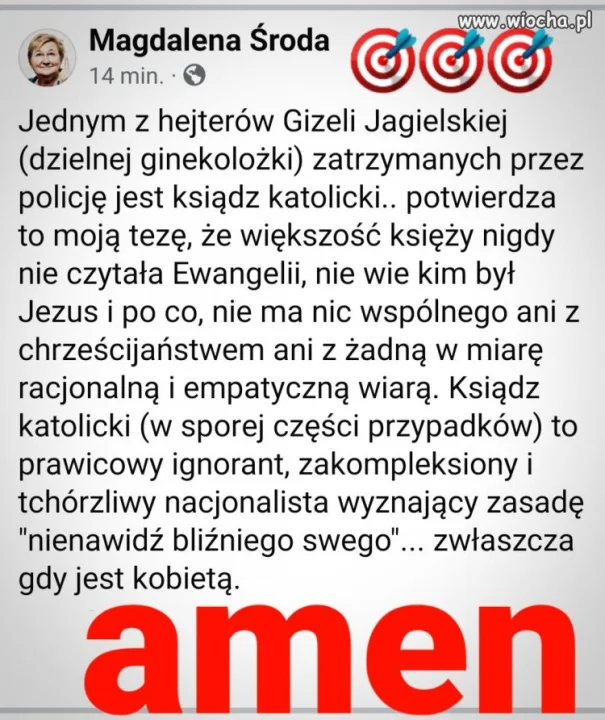 Profesor Magdalena Środa nie owija w bawełnę!