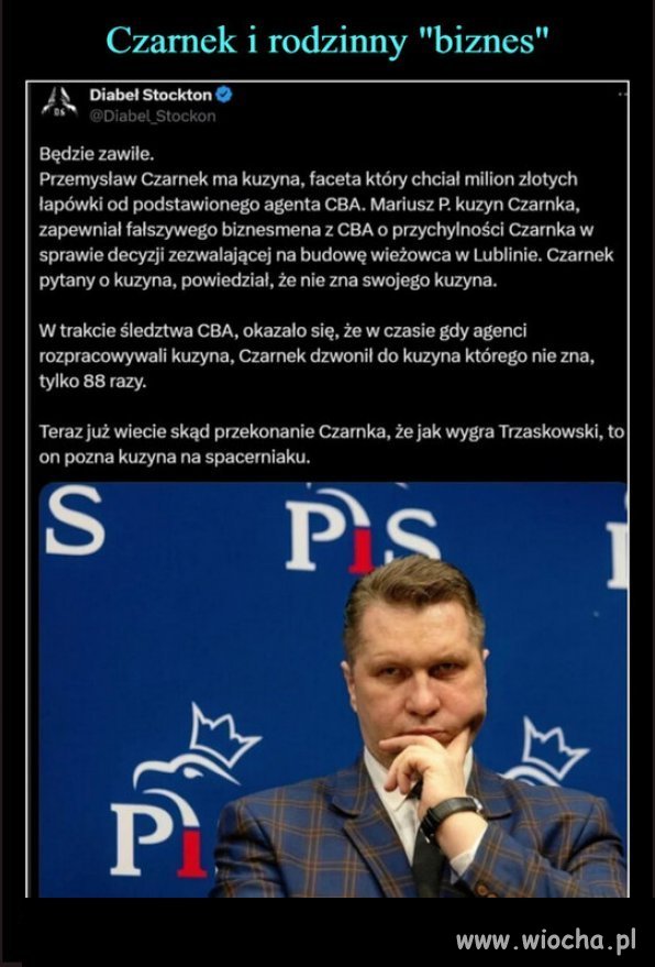 W PiS kradli razem z kuzynami...których nie znają!