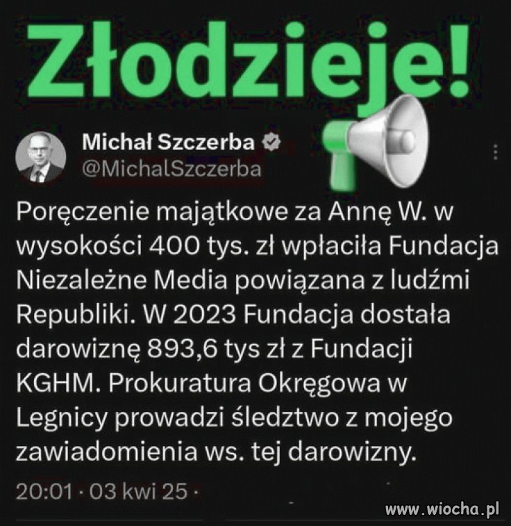 I te wszystkie zbiórki też są lewe