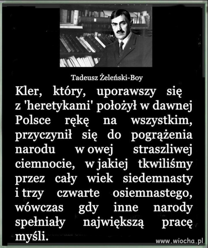 Nikt tak nie ogłupił i zdegenerował narodu, jak kościół i PiS!