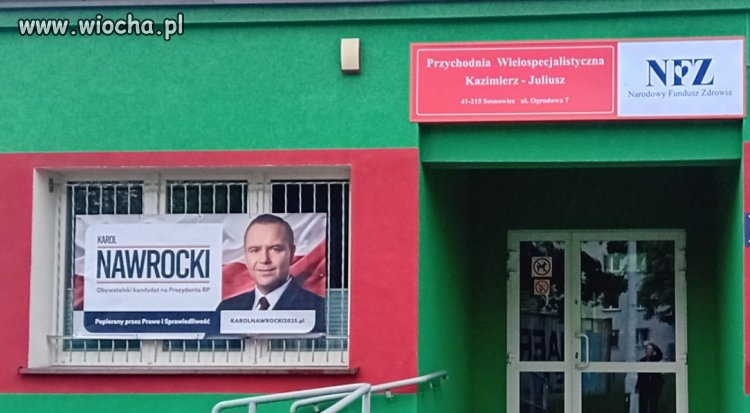 Banery wyborcze na ośrodku zdrowia ?