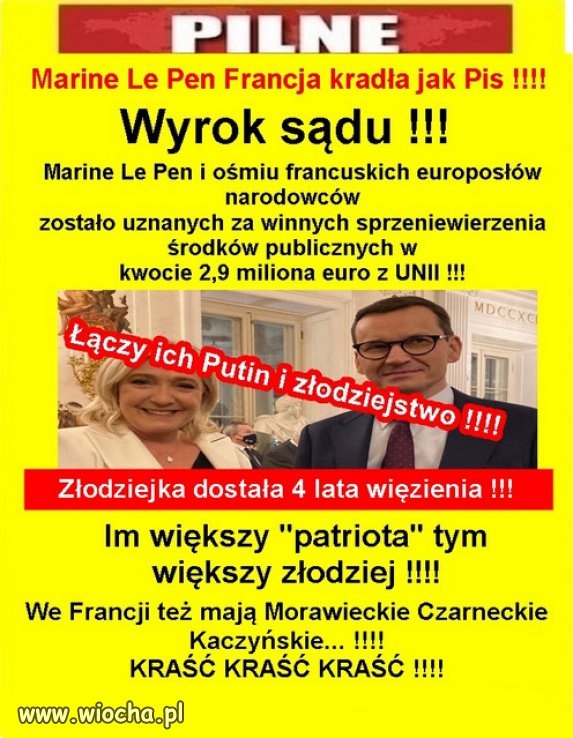 Złodzieje wszystkich krajów łączcie się w prawicy Putina!