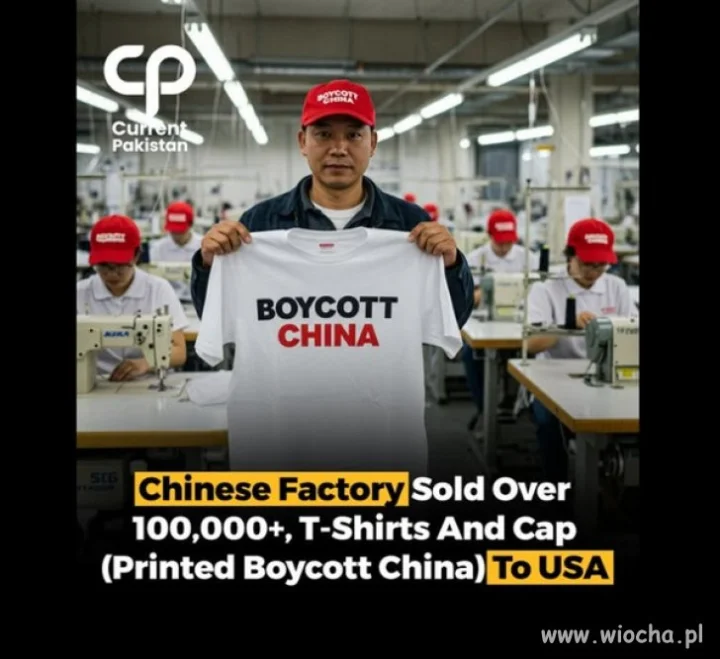 Fajny ten bojkot. Chińska fabryka sprzedała do USA ponad 100K takiego badziewia