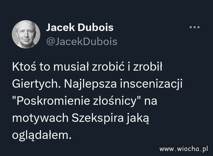 A Tobie jak się podobał wczorajszy spektakl ?