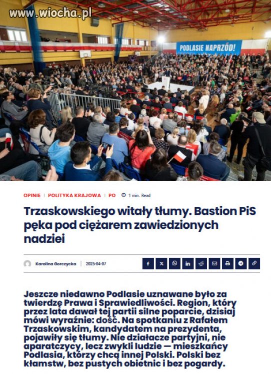 Nazwisko Kaczyńskiego wywołuje już nie entuzjazm, ale gorycz. 