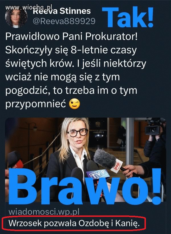 Tak trzymać pani Ewo