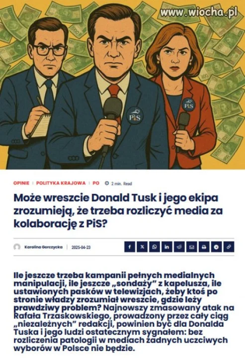 Przypomnijmy, że ponad 100 redakcji brało pieniądze od PiS. 