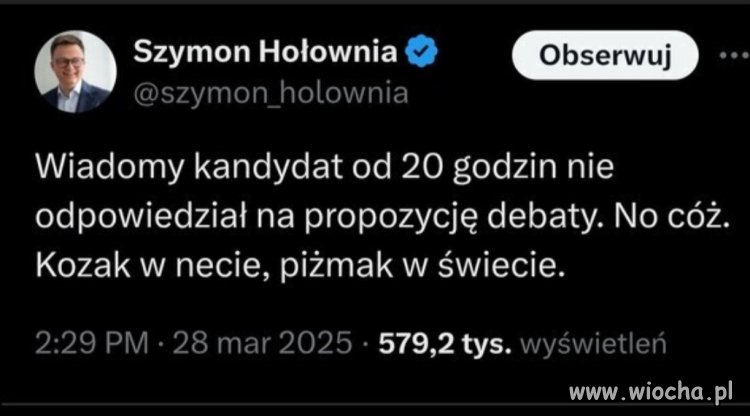 Szymek znowu płacze 