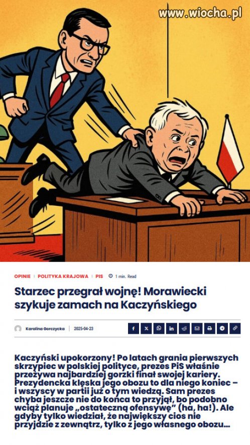 Nadchodzi smutny koniec samozwanczego dyktatorka