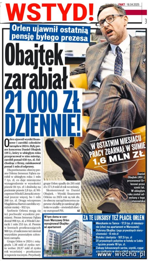 Takiego padalca PiS zrobił prezesem Orlenu!