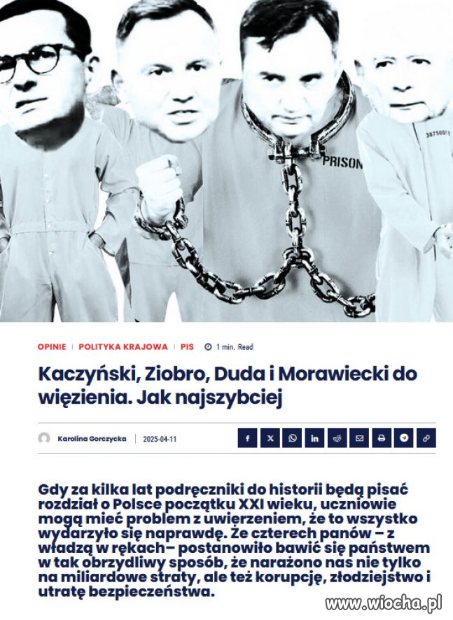 Czy powinni siedzieć?  To pytanie do historii. I do społeczeństwa