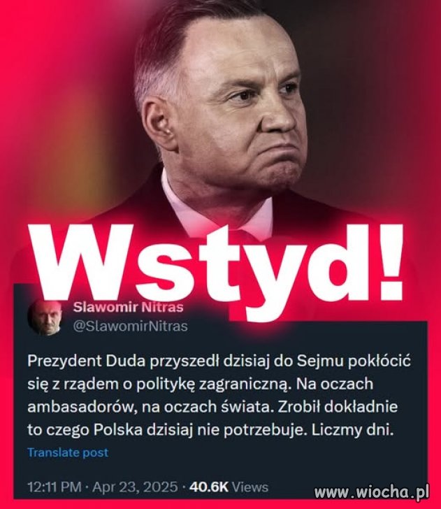 Wstyd to mało powiedziane !