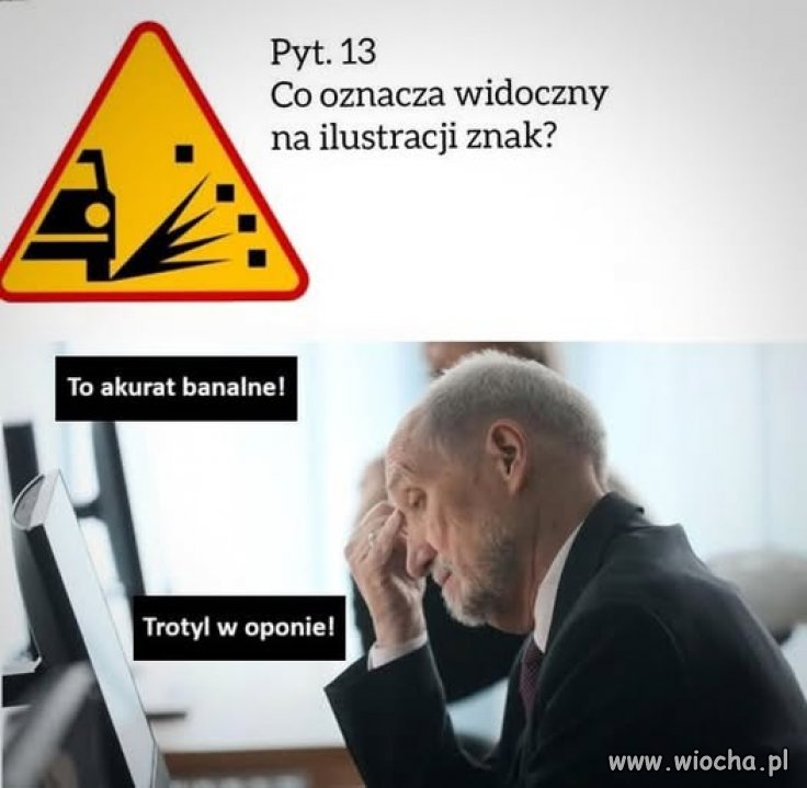 Coraz więcej wiemy o tym jak Antonio odpowiadał na egzaminie na prawo jazdy 