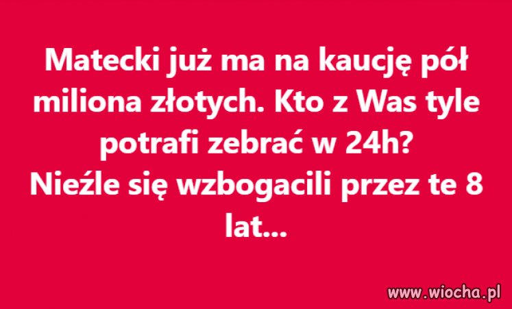Tylko złodzieje pismafii tak szybko zbierają jak szybko kradli
