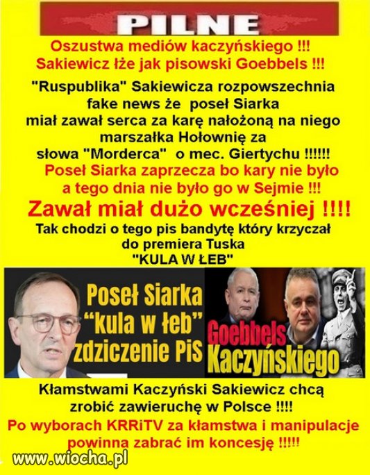 Pisowska szczujnia! Dawno nie powinno być tego szmatławca