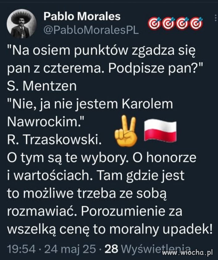 O tym są te wybory. O honorze i wartościach