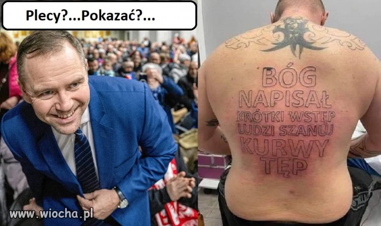 Czy ma pan jakieś tatuaże z młodych lat?