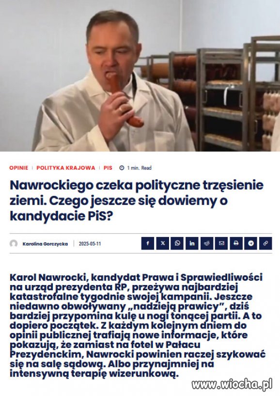A teraz nadchodzi prawdziwe polityczne trzęsienie ziemi. 
