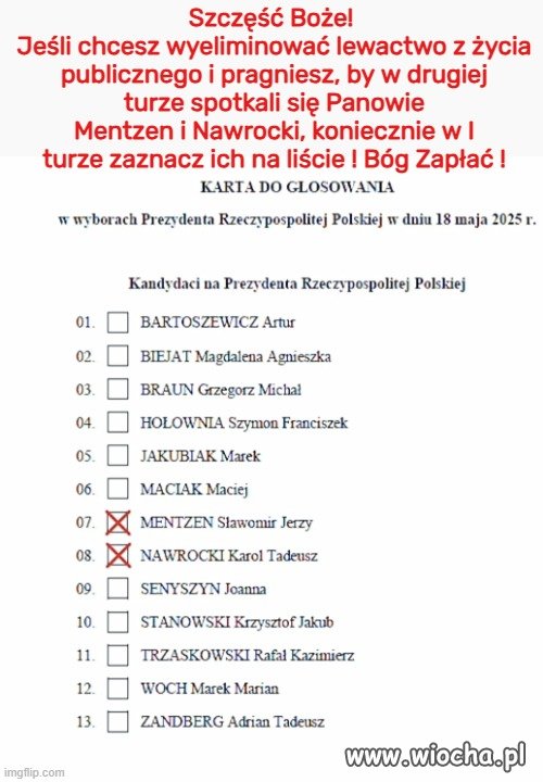 Prawaku! Tak masz głosować!