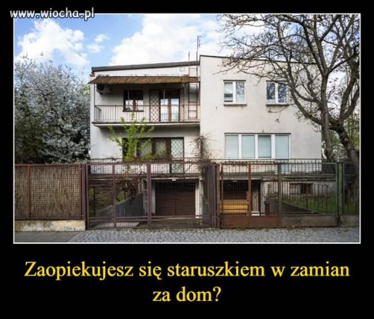 Ktoś chętny na tę chatę? Tylko pamiętaj, 
