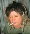 Pede-Rasta, jego barwy to biały, niebieski i czerwony
