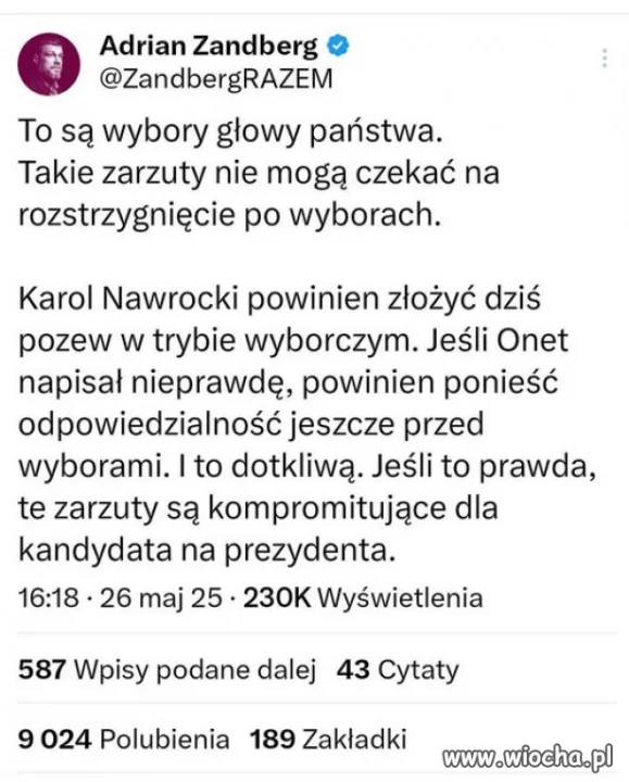 Trudno się nie zgodzić. To raczej oczywiste