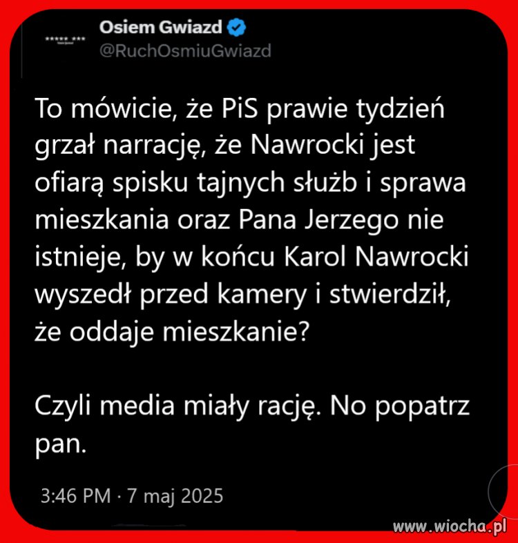 Swoją drogą, on tego mieszkania nie może oddać, bo nie jest jego 