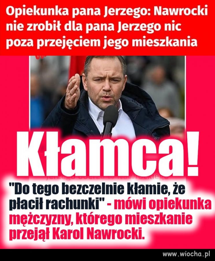 Dla zdrowo myślących jest to oczywiste, że Nawrocki zrobił przekręt